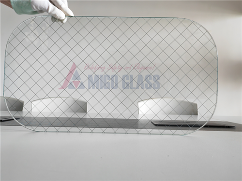 90 minučių atsparus ugniai poliruotas vielinis stiklas