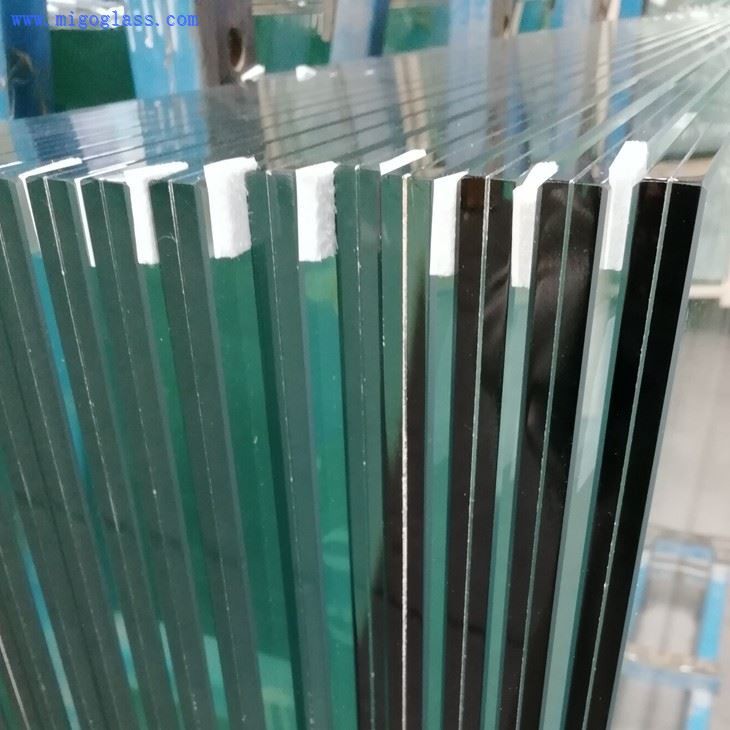 laminated glass with polish edge